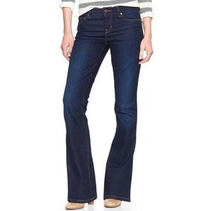 {GAP} "Perfect Boot" Short Petite Dark Blue Bootcut Denim Jeans